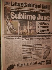 GAZZETTA DELLO SPORT 27-11-1996 JUVENTUS-RIVER PLATE 1-0 COPPA INTERCONTINENTALE