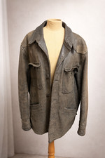 Giacca vintage in vera pelle