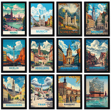 Poster Vintage Viaggio Vacanze