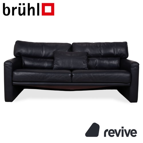 Brühl pelle nero - nero, blu