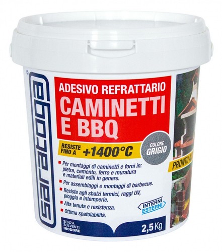 Adesivo refrattario caminetti