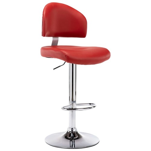 Vidaxl sgabello bar - bar, rosso