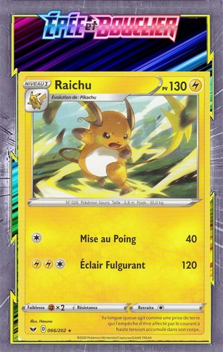 Raichu eb01 épée et - raichu, eb01:Épée