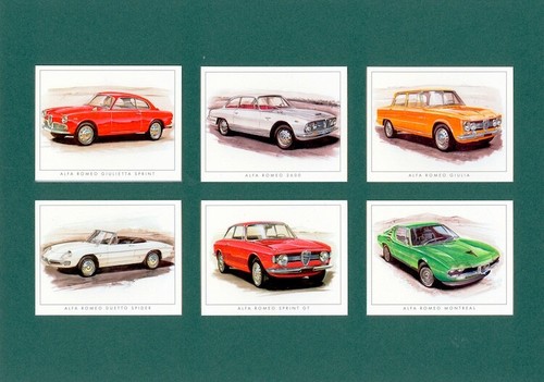 Alfa romeo collectors card - romeo, set