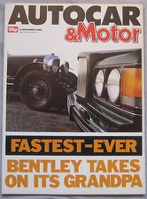Autocar magazine 23/11/1988