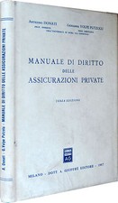 DONATI Manuale di diritto delle assicurazioni private GIUFFRè 1987
