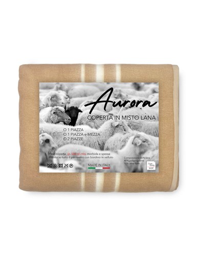Coperta misto lana aurora - lana,