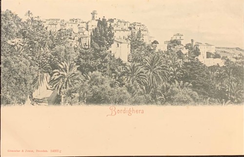 Cartolina bordighera - bordighera, (imperia)