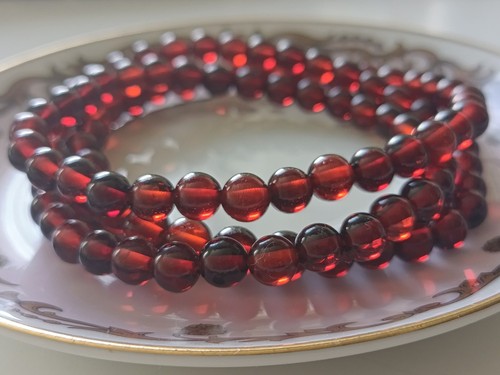 Collana mini ambra ciliegia