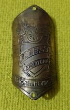 U. TESTI RARISSIMA FREGIO - TARGHETTA CICLI - BICI EPOCA - LATTA -VINTAGE BADGE 