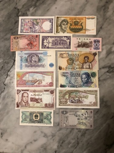 Lotto banconote da - di,