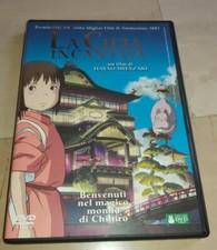 LA CITTA' INCANTATA MIYAZAKI STUDIO GHIBLI DVD PRIMA EDIZIONE 