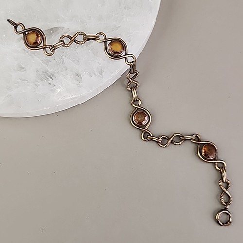 Bracciale vintage strass - bracciale,