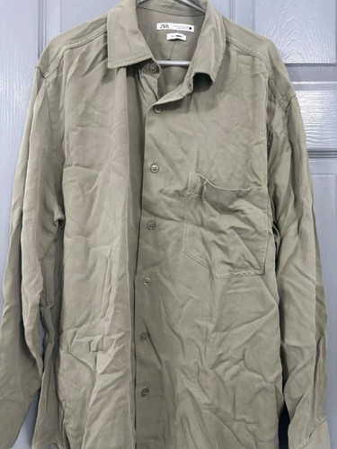 Zara camicia uomo khaki - zara,