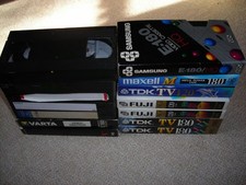 LOTTO VHS VIDEOCASSETTE USATE REGISTRATE RIUTILIZZABILI