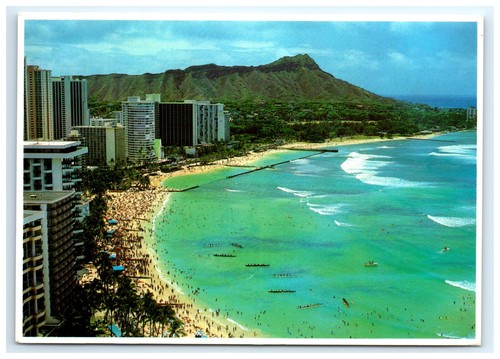 Cartolina waikiki beach - cartolina,