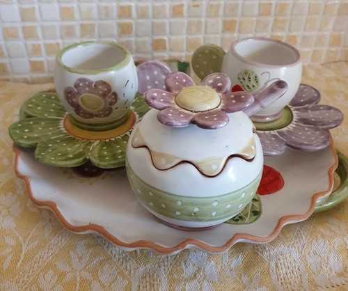 Servizio caffe ceramica - servizio, in