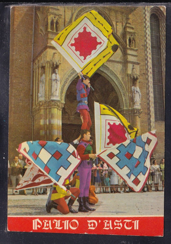 Cartolina palio asti - palio, d'asti