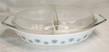 Vintage Pyrex White Blue