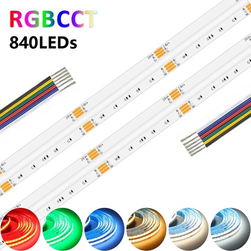 Striscia led cob rgbcct - led, 5m