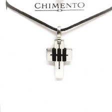 Croce acciaio oro e carbonio