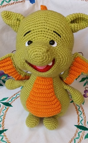Dragone uncinetto amigurumi - dragone,,