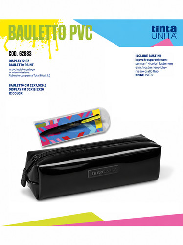 Astuccio bauletto nero - astuccio, paint
