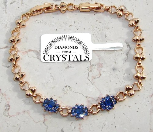 Bracciale tennis fiori oro - tennis,