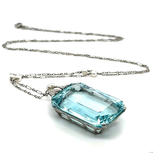 Platino collana con - collana,