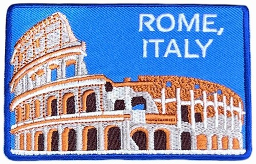 Roma italia patch - roma, (4")
