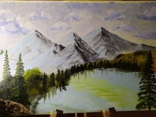 Mountain landscape painting
