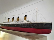 MODELLO IN SCALA NAVE TITANIC IN LEGNO DA COLLEZIONE LUNGHEZZA 110cm  XX