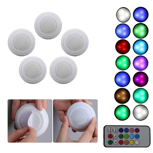 Set faretti led rgb - 5, adesivi