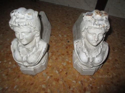 Coppia antichi alari - , da