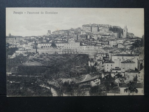 Cartolina perugia panorama - perugia, da