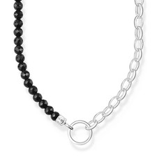 Collana Donna Thomas Sabo Per Charms In Argento E Onice KE2188-130-11-L45