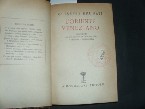 Oriente veneziano di - ,