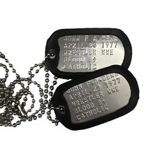 DogTag Piastrine Militari Inox