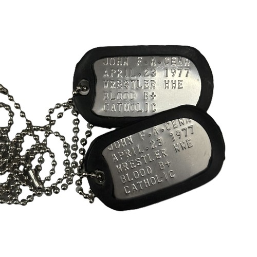 Dogtag piastrine militari inox - piastrine,