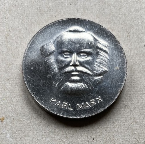 Medaglia ddr karl marx 35mm - ddr,