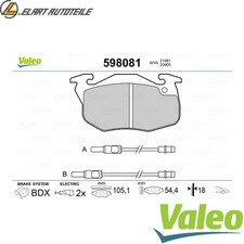 KIT PASTIGLIE FRENO A DISCO 598081 PER RENAULT 19/II/Chamade/Hatchback/Van FUN