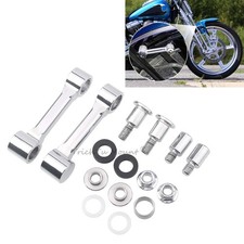 Chrome front fender mount - chrome,