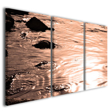 Quadro astratto Cristal reflex rosa rosso