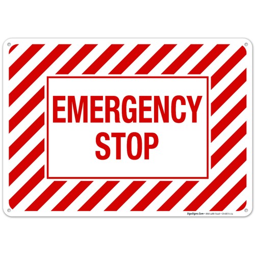 Segnale stop emergenza - stop, emergenza,
