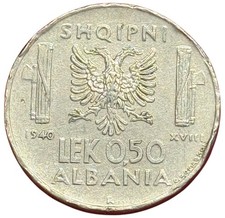 0,50 LEK 1940 - REGNO