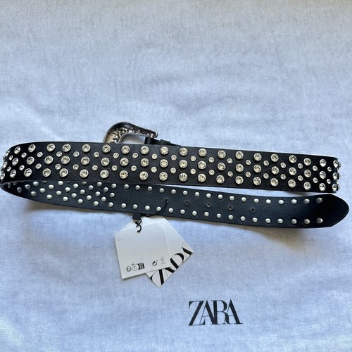 Cintura zara nuova strass - nuova, 100%