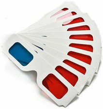 10 x Occhiali 3D Anaglifici