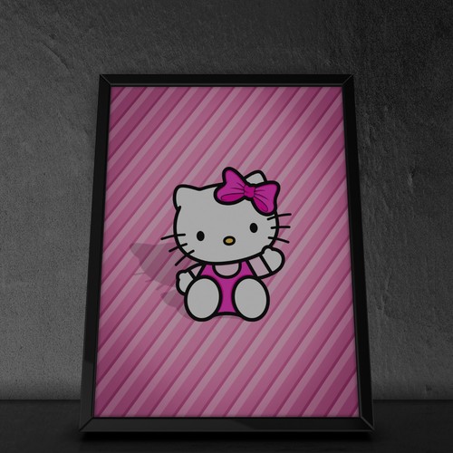 Poster hello kitty cornice a - hello,