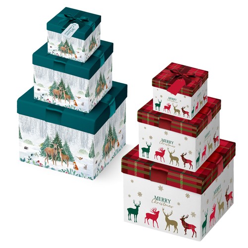 Scatole regalo natalizie - scatole,