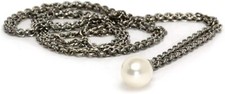 TROLLBEADS TAGFA-00024 Collana in Argento con Perla - 110CM - Retail price € 145